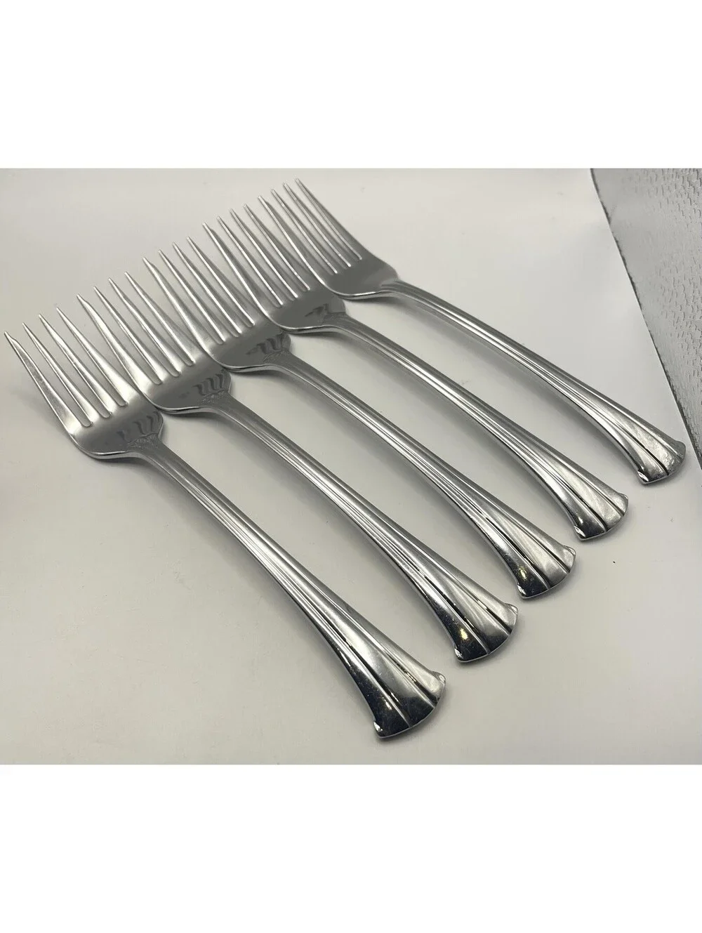 (5) Gorham TRILOGY Stainless 18/8 Salad Fork Lot ~ 7”